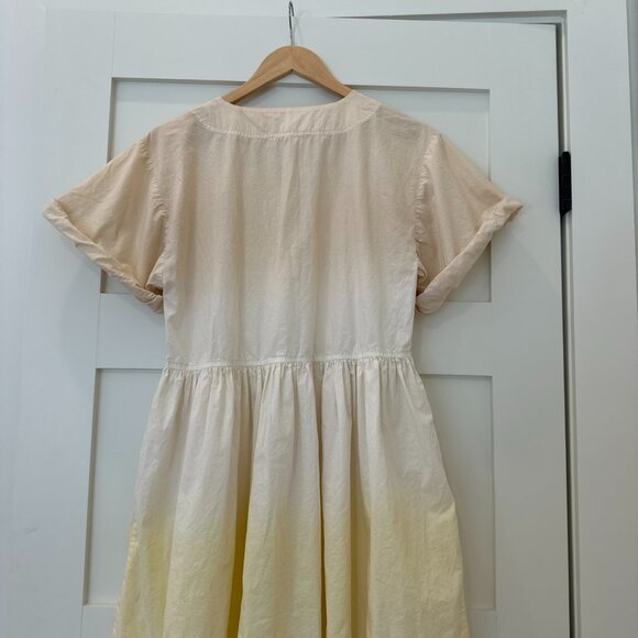A Piece Apart Ombre Short-Sleeve Dress with V-Neckline - Picture 2 of 3